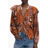 Desigual Orange Viscose Women Shirt