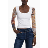 Desigual White Polyester Women Sweater