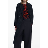 Desigual Black Polyester Women Coat