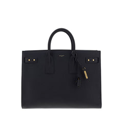 Saint Laurent Black Calf Leather Bos Taurus Handbag