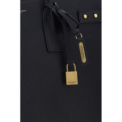 Saint Laurent Black Calf Leather Bos Taurus Handbag