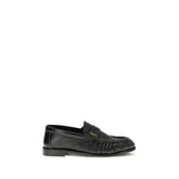 Saint Laurent Black Lamb Ovis Aries Aries Slip-On Loafers