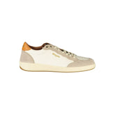 Blauer White Leather Men Sneaker