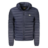 Cavalli Class Blue Polyester Men Jacket