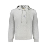 Calvin Klein Gray Cotton Mens Hooded Sweater