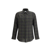 Saint Laurent Green Cotton Pattern Shirt