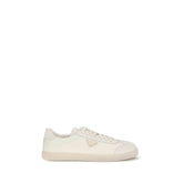 Prada Cream Polyamide Low Top Sneakers