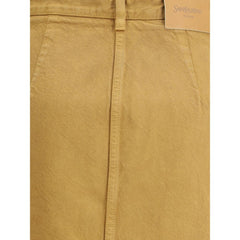 Saint Laurent Beige Denim Skirt