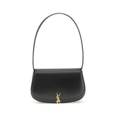 Saint Laurent Black Calf Leather Bos Taurus Shoulder Bag