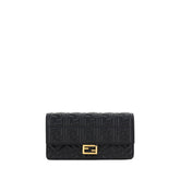 Fendi Black Calf Leather Bos Taurus Wallet