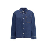 Ami Paris Blue Cotton Denim Jacket