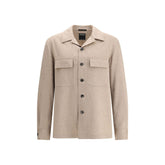 ZEGNA Beige Cashmere Coat