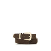 Khaite Brown Calf Leather Bos Taurus Regular Belt