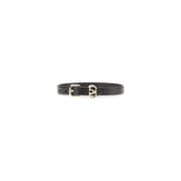 Valentino Garavani Black Calf Leather Bos Taurus Bracelet