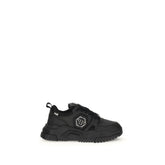 Philipp Plein Black Polyester Athletic Sneakers