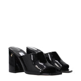 Jimmy Choo Black Leather Platform Sandals