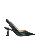 Jimmy Choo Green Leather Pumps