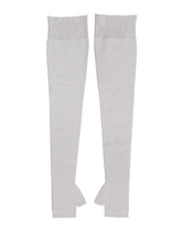 Dolce & Gabbana Gray Virgin Wool Knitted Fingerless Men Gloves