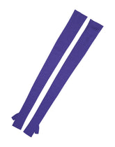 Dolce & Gabbana Violet Wool Fingerless Elbow Length Mitten Gloves