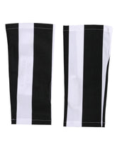 Dolce & Gabbana Black White Nylon Fingerless Wrist Length Gloves