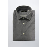 Baldinini Trend Blue Cotton Men Shirt