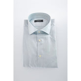 Baldinini Trend Light Blue Cotton Men Shirt