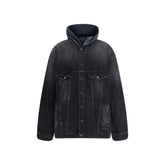 Balenciaga Black Cotton Denim Jacket