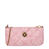 Versace Pink Fabric Crossbody Bag
