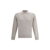 Brunello Cucinelli Beige Cashmere Polo Shirt