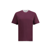 Brunello Cucinelli Purple Cotton T-Shirt