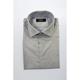 Baldinini Trend Light Blue Cotton Men Shirt