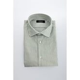 Baldinini Trend Green Cotton Men Shirt