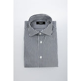 Baldinini Trend Blue Cotton Men's Shirt