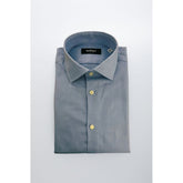 Baldinini Trend "Light Blue Cotton Men Shirt"