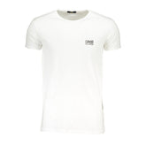 Cavalli Class Bianco Cotton Men T-Shirt