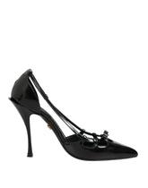 Dolce & Gabbana Black Patent Leather High Heels Pumps Shoes