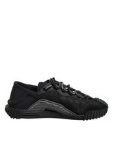 Dolce & Gabbana Black Logo Lace Low Top NS1 Sneakers Shoes