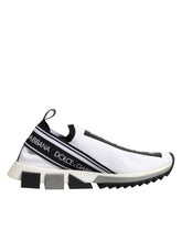 Dolce & Gabbana White Logo Low Top Sorrento Sneakers Shoes