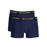 Trussardi Blu Cotton Men Boxer