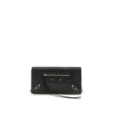 Balenciaga Black Calf Leather Bos Taurus Shoulder Bag