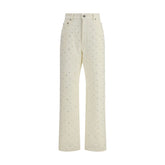 Golden Goose White Cotton Casual Pants