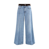 Marni Light Blue Cotton High-Waisted Jean