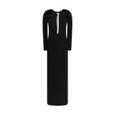 Marine Serre Black Viscose Casual Dress