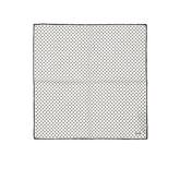 Tom Ford Black And White Silk Pocket Square