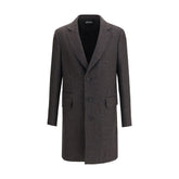 ZEGNA Brown Wool Coat