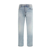 Diesel Blue Cotton Tapered Jeans