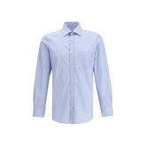 Margiela Blue Cotton Pattern Shirt