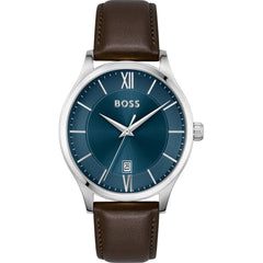 Hugo Boss Brown Leather Dress Watch