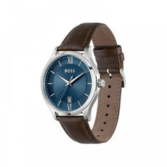 Hugo Boss Brown Leather Dress Watch