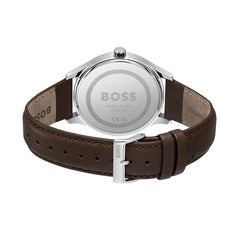Hugo Boss Brown Leather Dress Watch